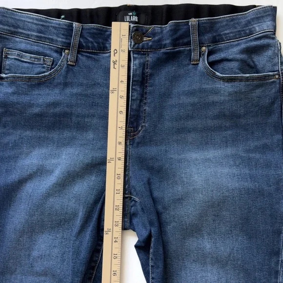Lularoe Magic Waist Skinny Fit Bootcut Jeans 38 Stretch Comfy Mom Medium Wash - Picture 8 of 14
